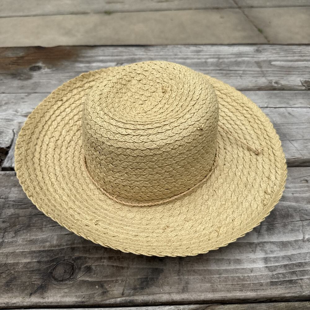 Tommy Bahama Panama Womens 100% Natural Woven Straw Swinger Hat Stretch One Size